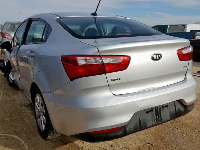 KNADM4A30H6111577 - 2017 KIA RIO LX SILVER photo 3