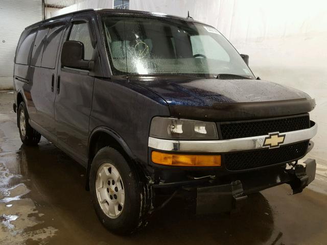 1GNSGCF49D1159199 - 2013 CHEVROLET EXPRESS G1 BLUE photo 1