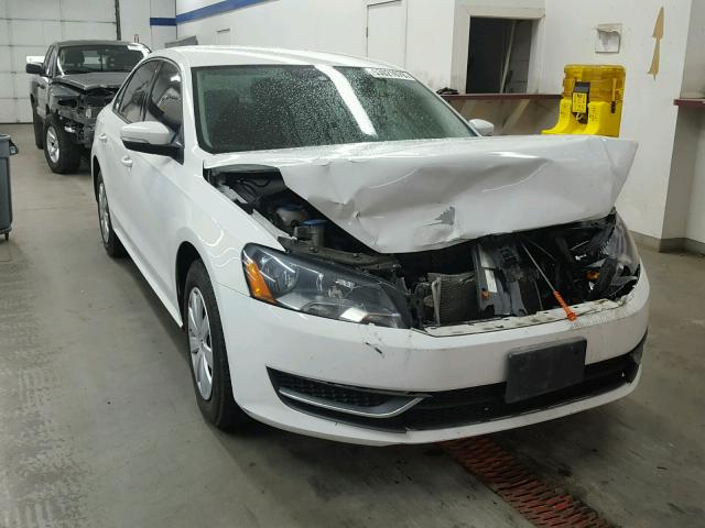 1VWAP7A37DC079783 - 2013 VOLKSWAGEN PASSAT S WHITE photo 1