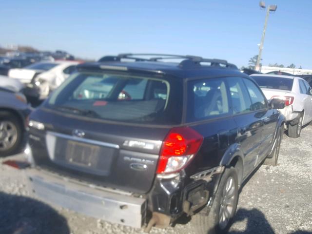 4S4BP86C484335007 - 2008 SUBARU OUTBACK 3. BLUE photo 4