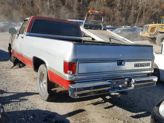 2GCCC14HXE1233440 - 1984 CHEVROLET C10 SILVER photo 3