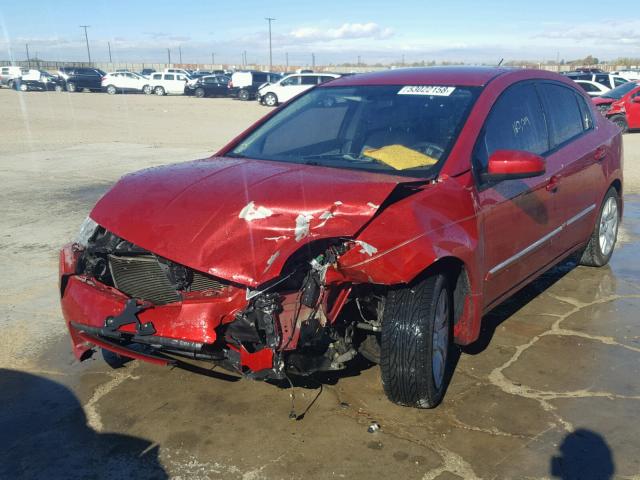 3N1AB6AP7CL750695 - 2012 NISSAN SENTRA 2.0 RED photo 2