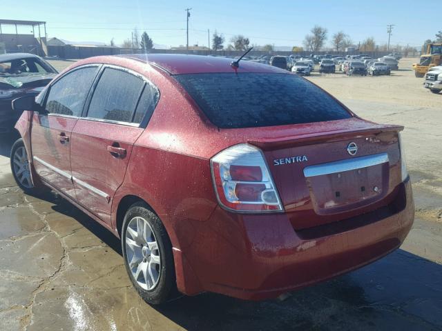 3N1AB6AP7CL750695 - 2012 NISSAN SENTRA 2.0 RED photo 3