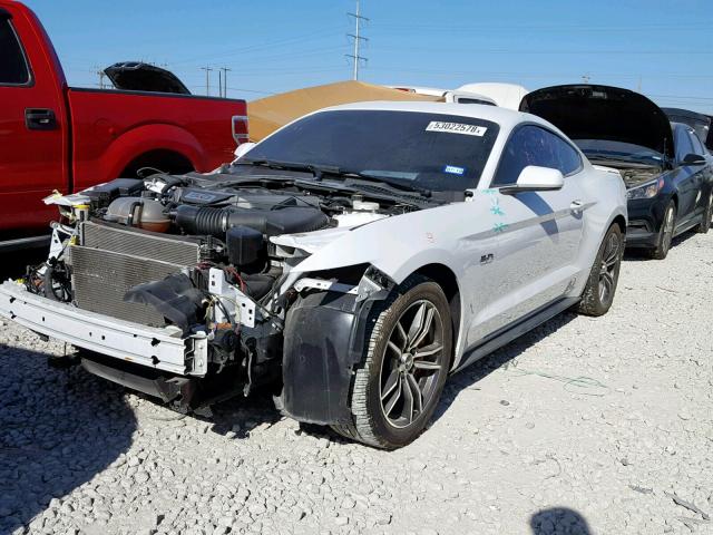 1FA6P8CF7H5252742 - 2017 FORD MUSTANG GT WHITE photo 2