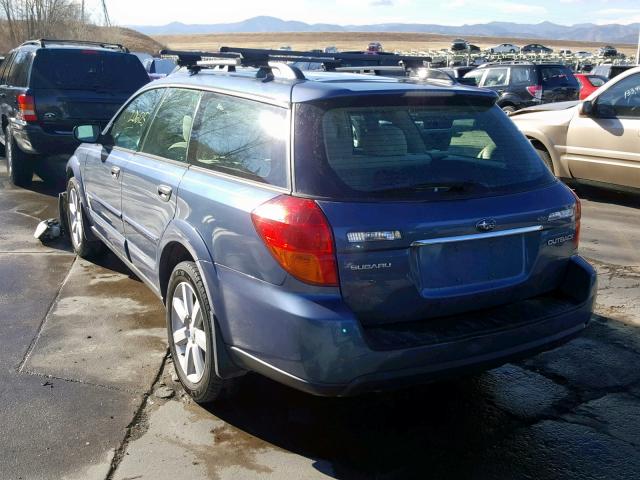 4S4BP61C367350136 - 2006 SUBARU LEGACY OUT BLUE photo 3