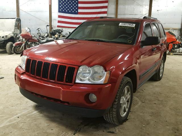 1J4GR48K56C130746 - 2006 JEEP GRAND CHER RED photo 2