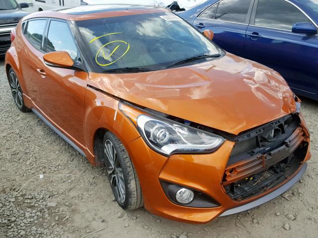 KMHTC6AE1GU294153 - 2016 HYUNDAI VELOSTER T GOLD photo 1