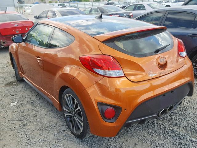 KMHTC6AE1GU294153 - 2016 HYUNDAI VELOSTER T GOLD photo 3