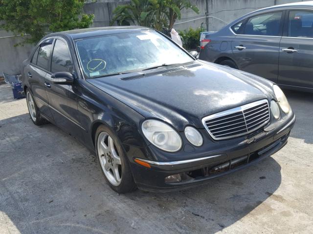 WDBUF70J03A198478 - 2003 MERCEDES-BENZ E 500 BLACK photo 1