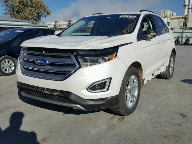 2FMPK3J88JBB94786 - 2018 FORD EDGE SEL WHITE photo 2