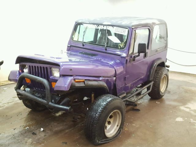 1J4FY19P9SP265948 - 1995 JEEP WRANGLER / PURPLE photo 2