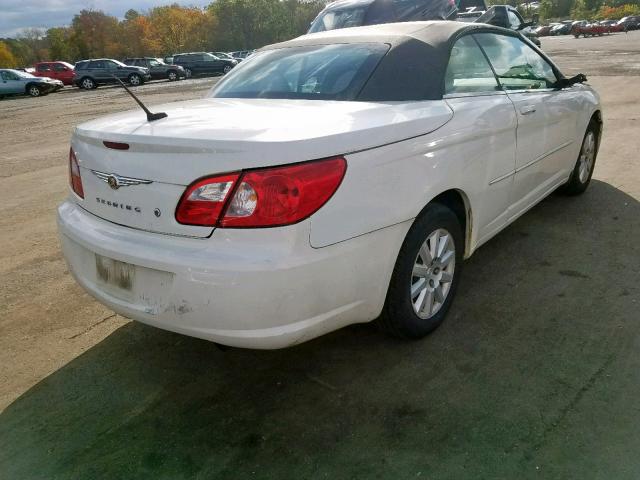 1C3LC45K38N147275 - 2008 CHRYSLER SEBRING WHITE photo 4