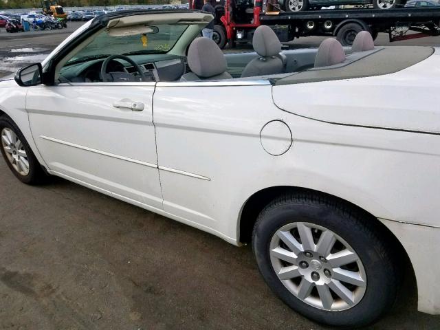 1C3LC45K38N147275 - 2008 CHRYSLER SEBRING WHITE photo 9