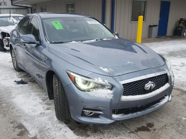 JN1BV7AR3EM687316 - 2014 INFINITI Q50 BASE BLUE photo 1