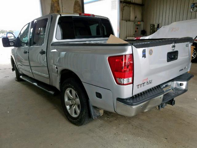 1N6BA0EC9EN516003 - 2014 NISSAN TITAN S SILVER photo 3