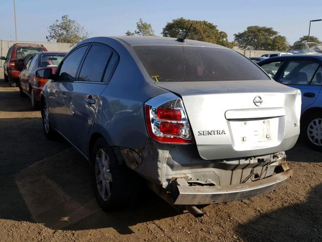 3N1AB61E28L626808 - 2008 NISSAN SENTRA 2.0 GRAY photo 3