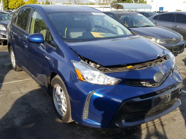 JTDZN3EU2FJ027564 - 2015 TOYOTA PRIUS V BLUE photo 1