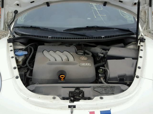 3VWCK31C15M403097 - 2005 VOLKSWAGEN NEW BEETLE WHITE photo 7