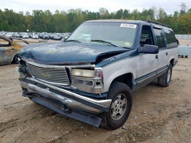 1GNFK16K9SJ428656 - 1995 CHEVROLET SUBURBAN K GREEN photo 2