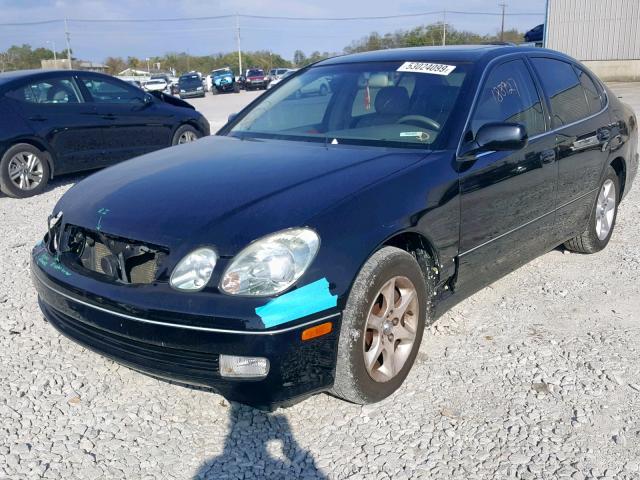 JT8BD69S220165392 - 2002 LEXUS GS 300 BLACK photo 2