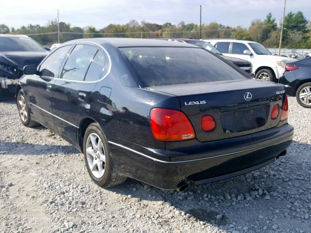 JT8BD69S220165392 - 2002 LEXUS GS 300 BLACK photo 3