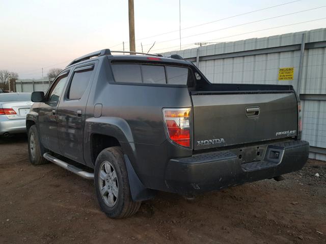 2HJYK16526H532629 - 2006 HONDA RIDGELINE GREEN photo 3