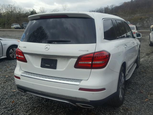 4JGDF6EE4HA816931 - 2017 MERCEDES-BENZ GLS 450 4M WHITE photo 4