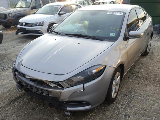 1C3CDFBB0FD251819 - 2015 DODGE DART SXT SILVER photo 2