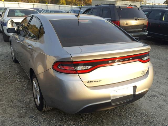 1C3CDFBB0FD251819 - 2015 DODGE DART SXT SILVER photo 3