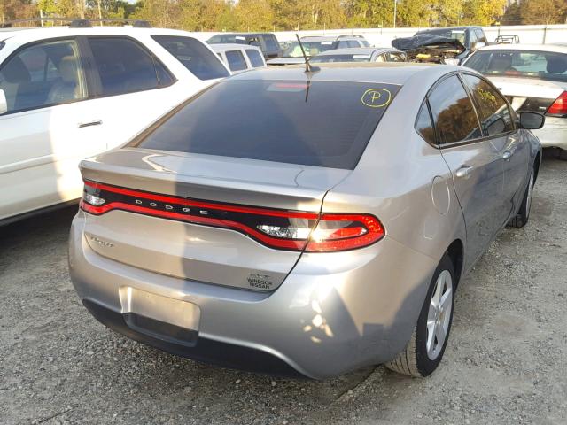 1C3CDFBB0FD251819 - 2015 DODGE DART SXT SILVER photo 4