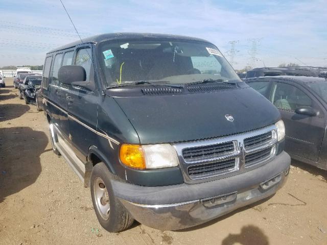 2B6HB11X22K146419 - 2002 DODGE RAM VAN B1 GREEN photo 1