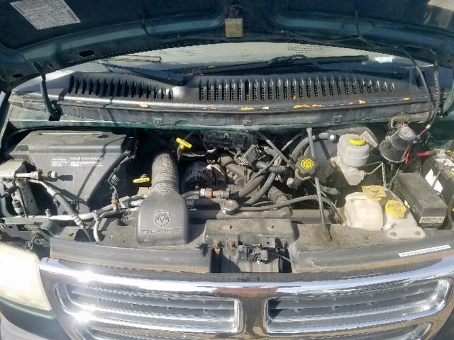 2B6HB11X22K146419 - 2002 DODGE RAM VAN B1 GREEN photo 7