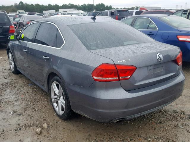 1VWBM7A30CC059600 - 2012 VOLKSWAGEN PASSAT SE GRAY photo 3