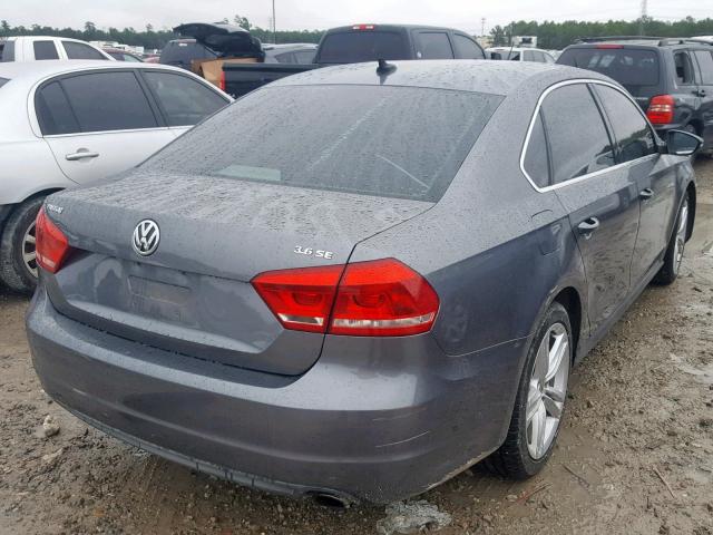 1VWBM7A30CC059600 - 2012 VOLKSWAGEN PASSAT SE GRAY photo 4