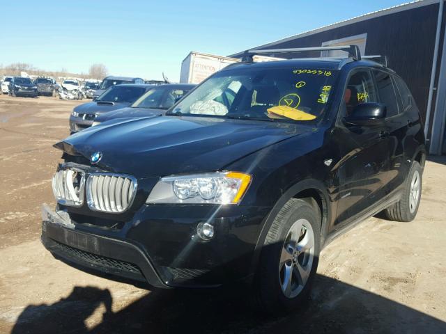 5UXWX5C56CL719166 - 2012 BMW X3 XDRIVE2 BLACK photo 2