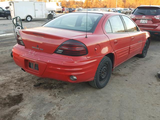 1G2NE52T9XC505740 - 1999 PONTIAC GRAND AM S RED photo 4