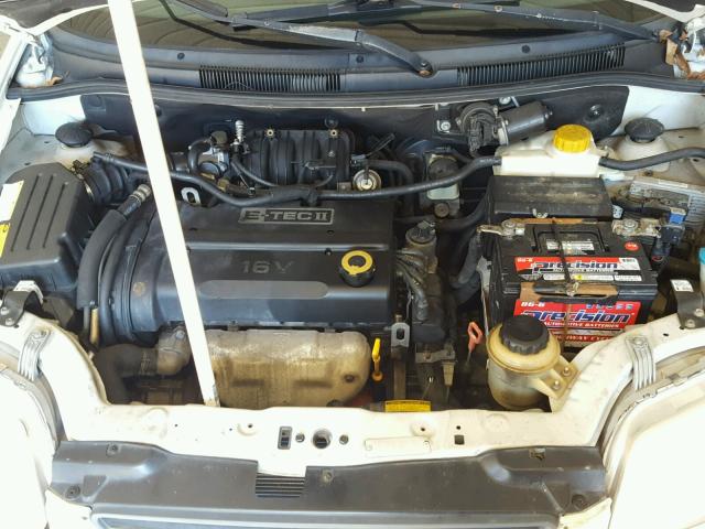 KL1TD66616B682584 - 2006 CHEVROLET AVEO BASE Ақ фото 7