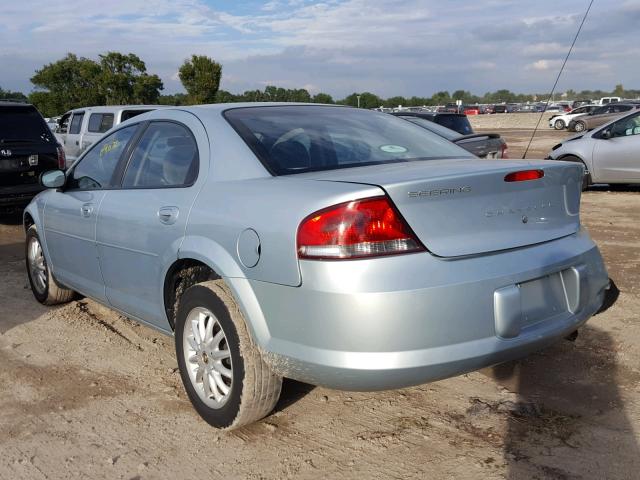 1C3EL46X93N505541 - 2003 CHRYSLER SEBRING LX BLUE photo 3