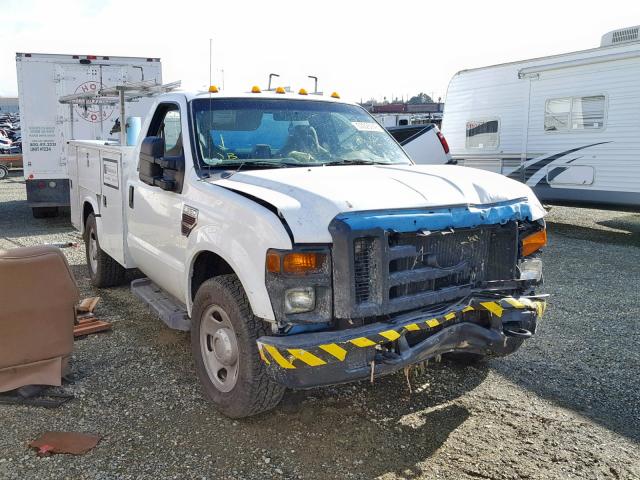 1FDWF34R58ED97850 - 2008 FORD F350 SRW S WHITE photo 1