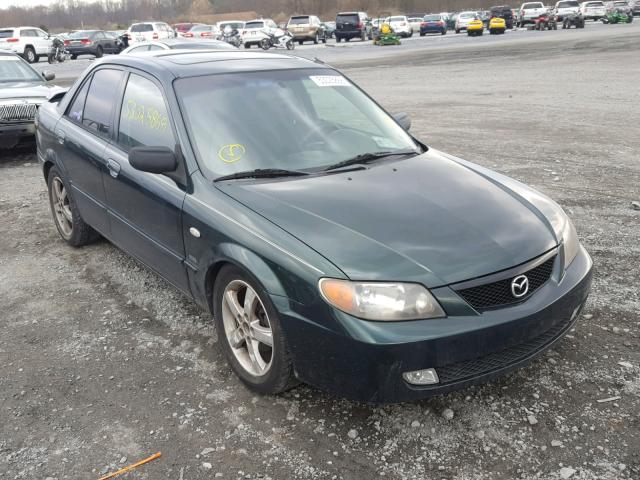 JM1BJ226221626486 - 2002 MAZDA PROTEGE DX GREEN photo 1