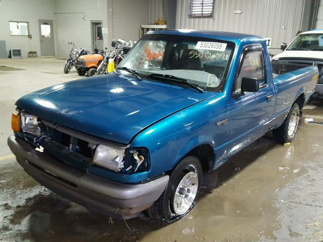 1FTCR10A6SUA65710 - 1995 FORD RANGER GREEN photo 2