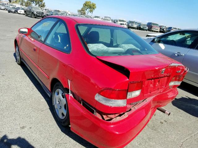 1HGEJ8244YL018014 - 2000 HONDA CIVIC EX RED photo 3