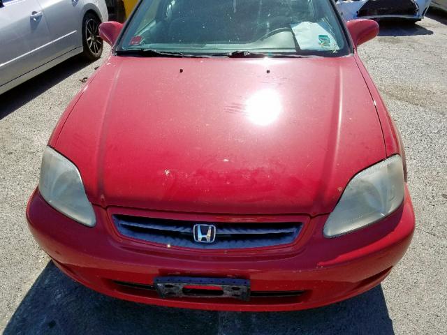 1HGEJ8244YL018014 - 2000 HONDA CIVIC EX RED photo 7