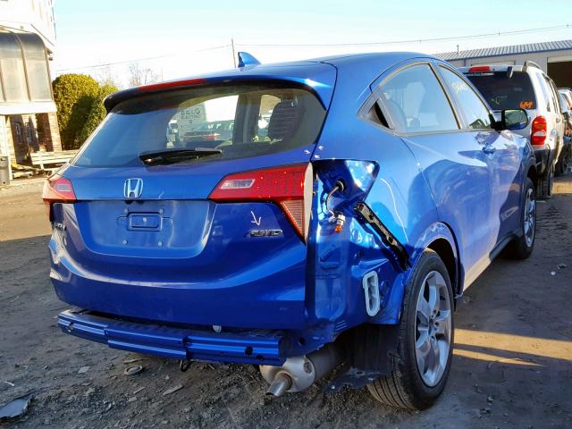 3CZRU6H31JM724334 - 2018 HONDA HR-V LX BLUE photo 4