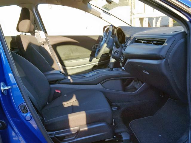 3CZRU6H31JM724334 - 2018 HONDA HR-V LX BLUE photo 5