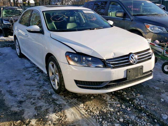 1VWBP7A36CC029752 - 2012 VOLKSWAGEN PASSAT SE WHITE photo 1