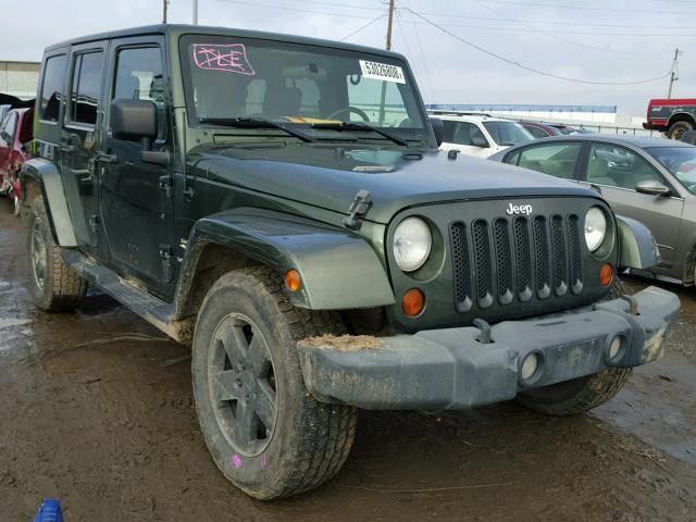 1J4GA59148L582063 - 2008 JEEP WRANGLER U GREEN photo 1