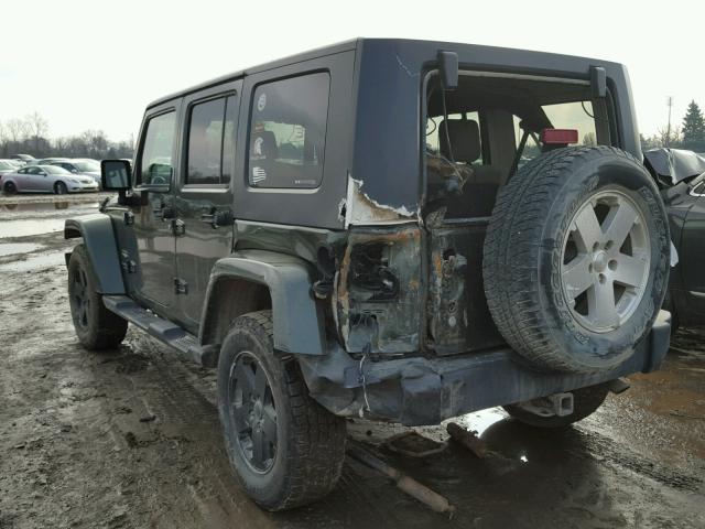 1J4GA59148L582063 - 2008 JEEP WRANGLER U GREEN photo 3