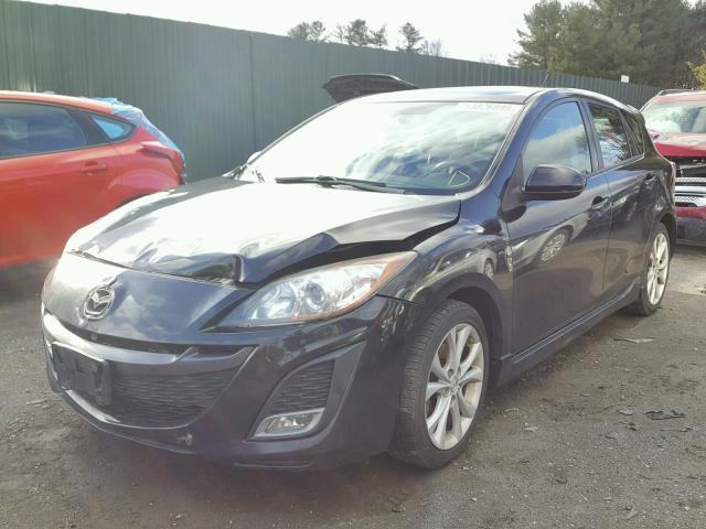 JM1BL1H68A1327563 - 2010 MAZDA 3 S BLACK photo 2