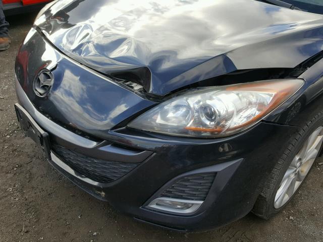 JM1BL1H68A1327563 - 2010 MAZDA 3 S BLACK photo 9